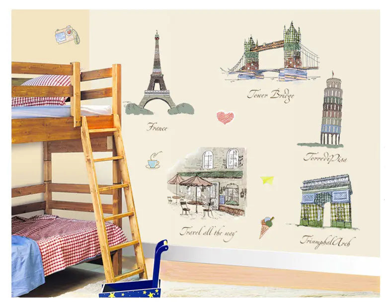 Living Room Wall Stickers for Background Decoration