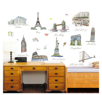 Living Room Wall Stickers for Background Decoration